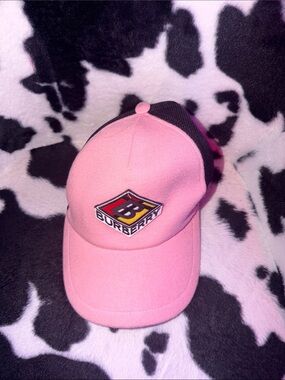 Burberry Neon Pink Logo Baseball Cap